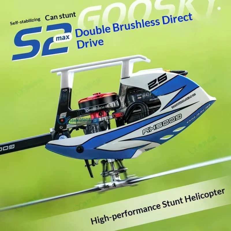 

Радиоуправляемый профессиональный 6-канальный 3D-вертолет Goosky S2Max/S2Ultra с бесщеточным двигателем для трюков и развлечений