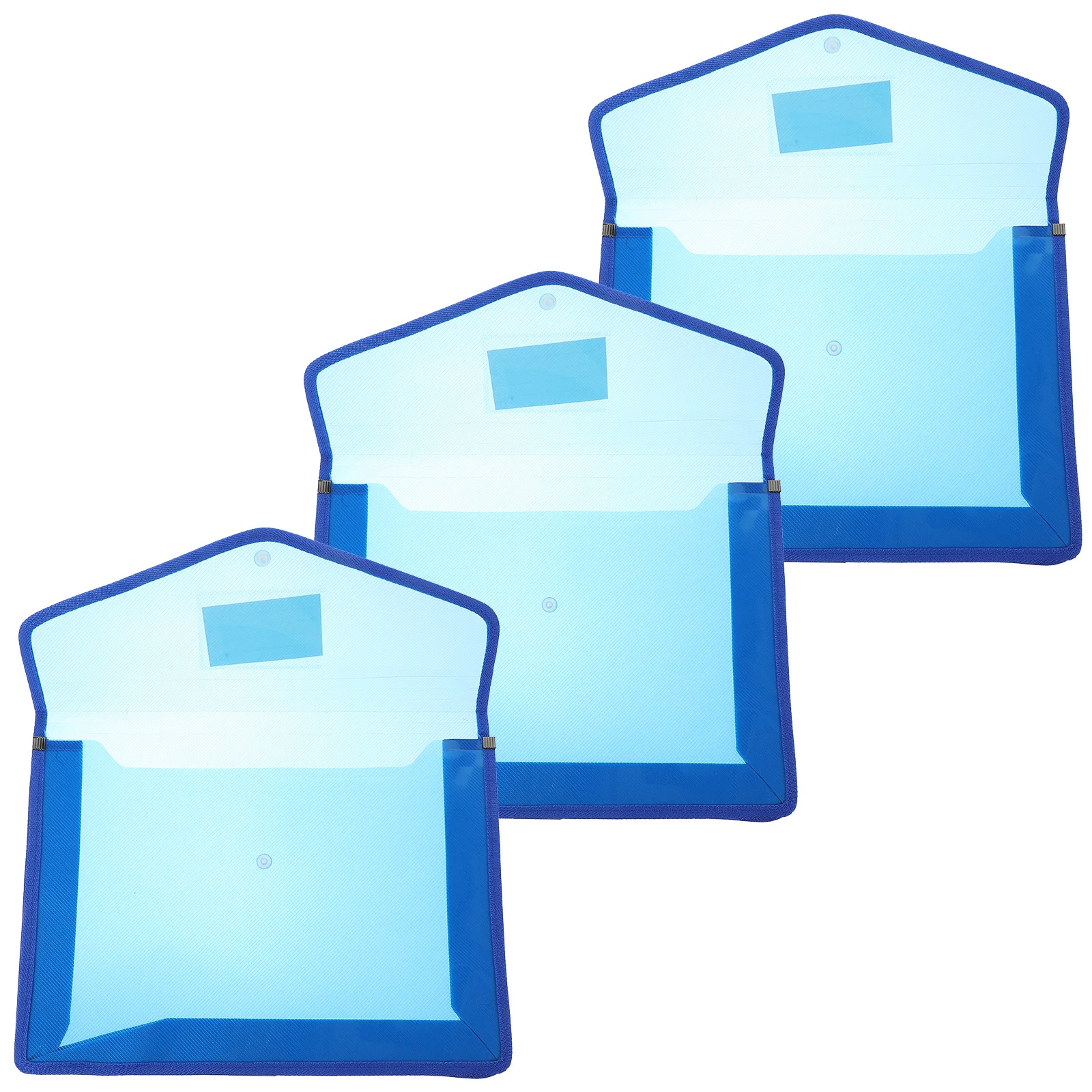 3Pcs A4 File Pockets Document Wallets Practical Organizers Wear-Resistant for Business Legal Use Document A4