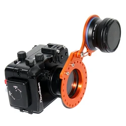 Scuba Diving M67 67mm  Mount Thread Swing Macro Close Lens Flip Adapter Connector For G7x Sony Camera Housing Quick Release Ring