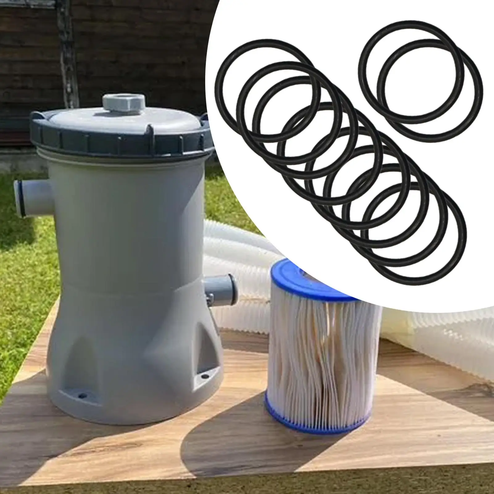 Quick Connect O-Rings 10 Pieces Rubber Pool Pump Hose Connector Set Of Seals Gasket Connector For Pound Filter Indoor Outdoor