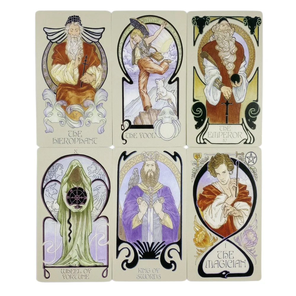 Ethereal Visions Illuminated Tarot Cards A 80 Deck Oracle English Visions Divination Edition Borad Playing Games