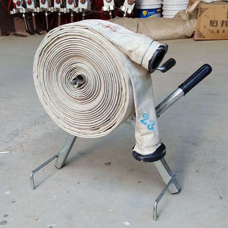 best Portable Hose Reel Machine Manual Fire Hose Winder Foldable Agricultural Water Hose Artifact Winding Rack