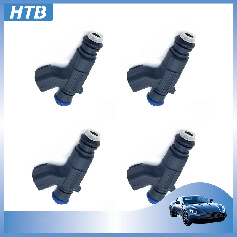 

HTB 4 шт. 0280156287 93733371 Форсунки топливной форсунки с 4 отверстиями подходят для Buick Firstland GL8 3.0L Regal 2.5L 2005-2016