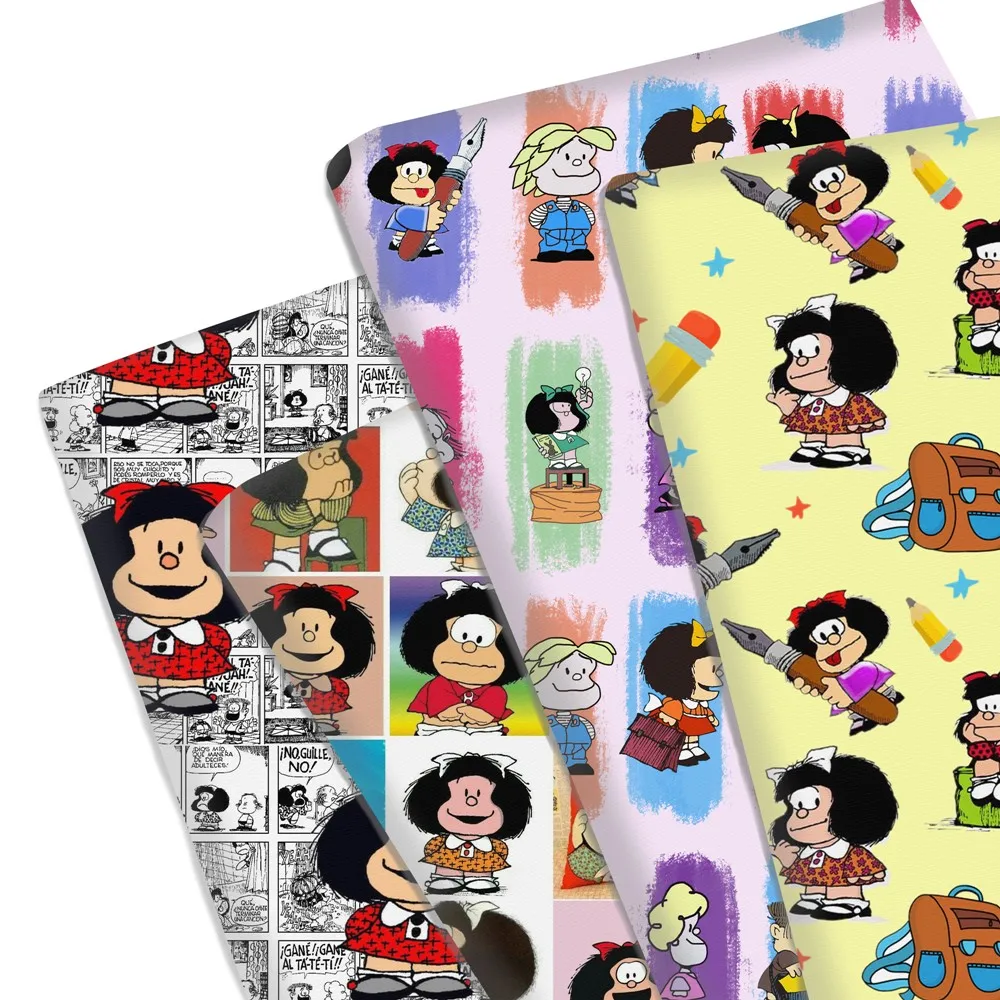 David accessories 50*145CM Girl Cartoons pattern Polyester cotton Fabric For Sewing Dress Cloth Making DIY Cushion Cover,c13980