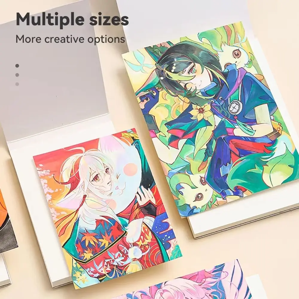 Расширяемый блокнот для рисования из плотной бумаги, классический альбом для рисования в твердом переплете, профессиональная многоразовая мини-книга для рисования