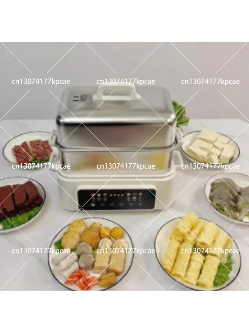 3-Layer Stainless Steel Electric Steamer 2025 New Multi Function Steam Stew Pot for Home