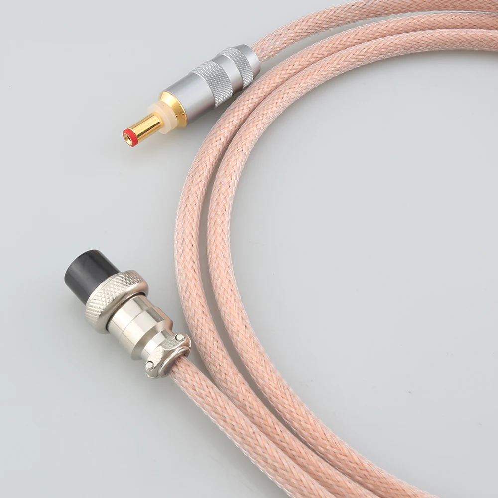 HIFI Occ Copper GX16-2P to 5.5mm 2.1mm / 2.5mm OCC DC cable For TeraDak