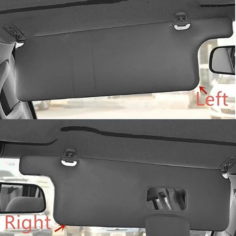 Front L+R Interior Sunvisor Sun Visor With Hook Clip For Mitsubishi Pajero Montero Shogun MKII V31 V32 V33