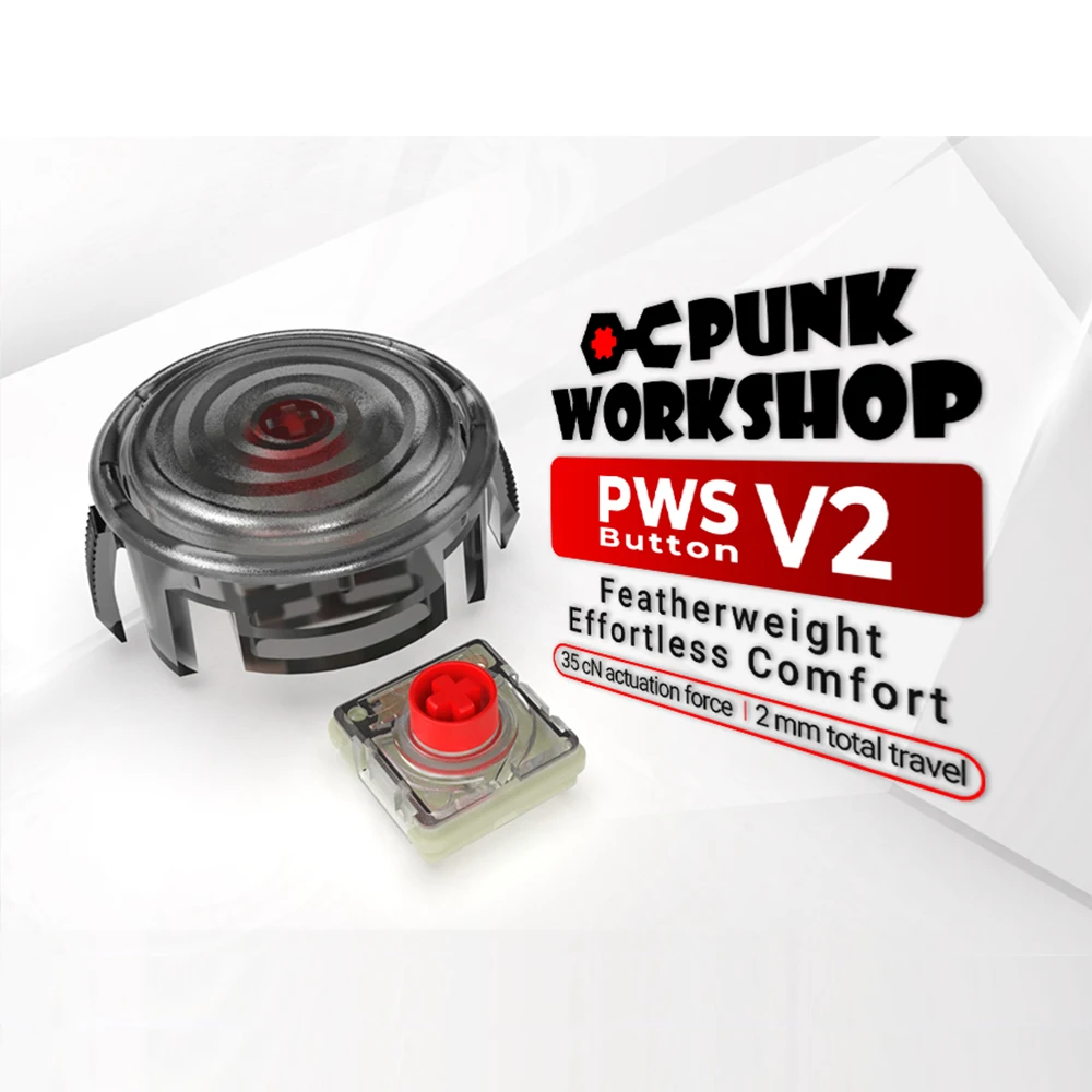 

Punk Workshop 2pcs 30mm 14pcs 24mm New PWS V2 Gaming Buttons Kit Replace for Hitbox Arcade DIY Builds Cabinet MAME Machines