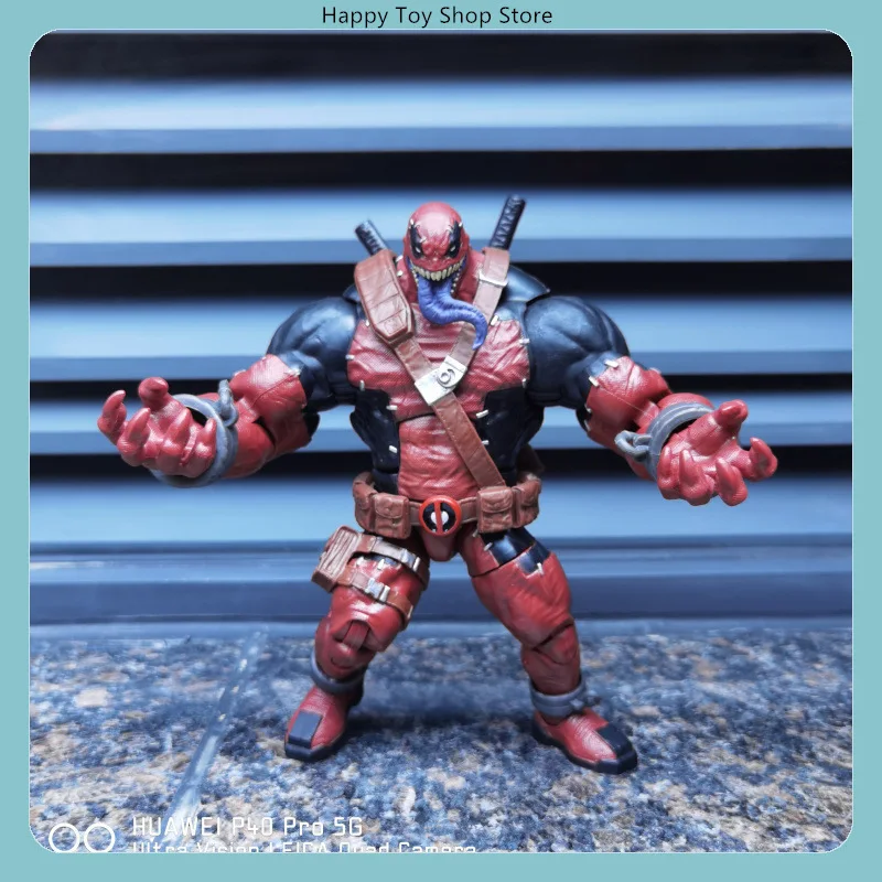 

20cm Venompool / Venom Deadpool Articulated Figure Anime Model Statue Collection Desktop Decoration Ornament Toy Gift