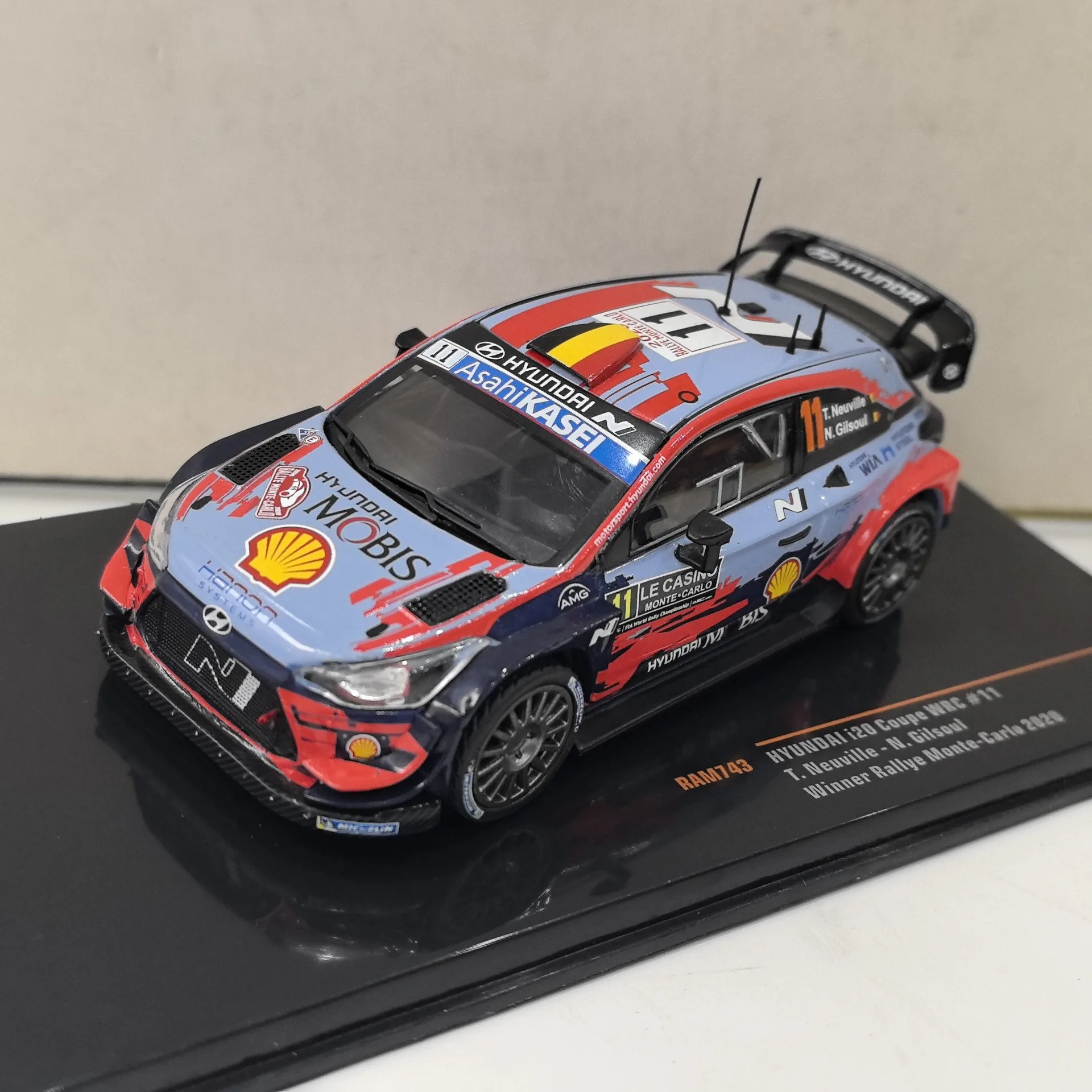 

Diecast IXO 1/43 Scale HYUNDAI I20 COUPE WRC 2020 #11 Rally Alloy Car Model Collectible Toy Gift Souvenir Display Ornament