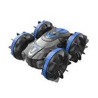 Amphibious Stunt RC Car Gesture Sensing 4WD Drift Two-Sided RC Vehicle Gesture Induction RC Boat Off-Road Summer Pool Toy