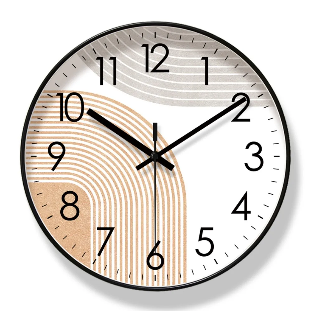 

Modern Decor 10/12/14 Inch Wall Hung Clock Nordic Style Simple Hanging Clock Non-ticking Silent Wall Clock Bathroom