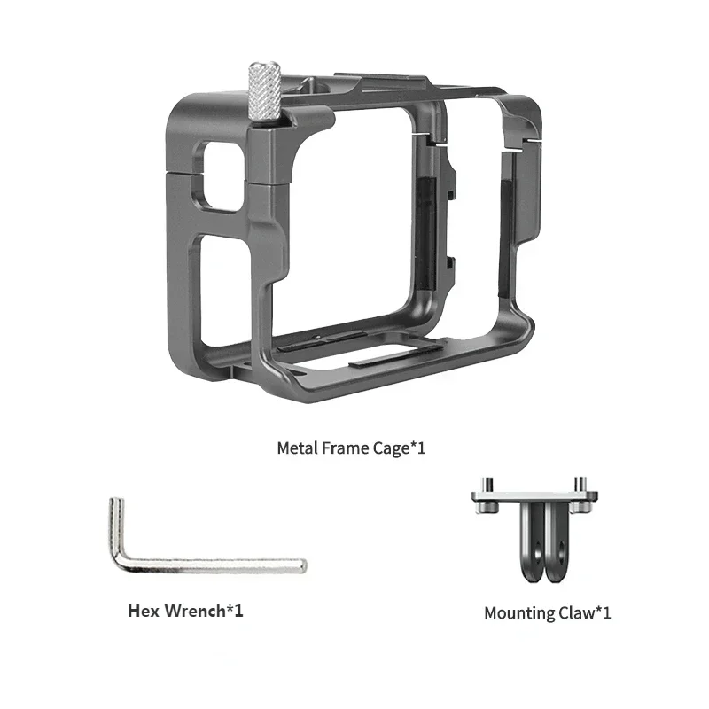 

For Insta360 Ace/ Ace Pro Aluminum Alloy Metal Expansion Frame Rabbit Cage Extended Border Anti-fall Camera Accessories