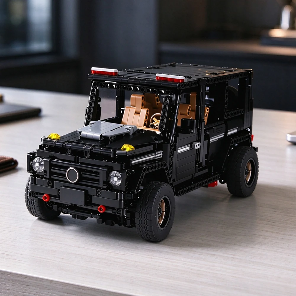 Desktop Display SUV Vehicle G500 Off-Road Home Decor Block All Terrain Car Lie Technical Model Building Bricks Toys Gifts