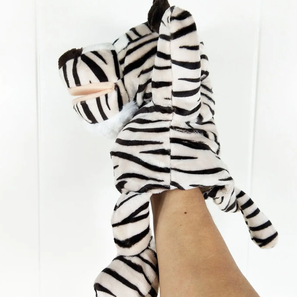 Infant Children Hand Puppet Tiger Stripes Stuffed Plush Toy