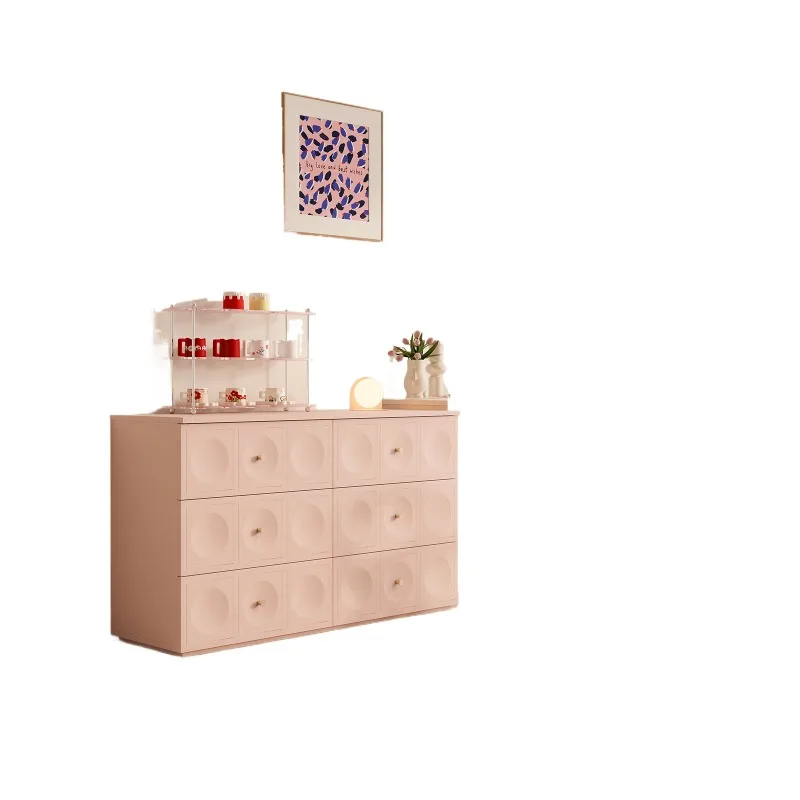 

Dresser Modern Bedroom Simple Style Makeup Table French Cream Wind Cabinet Household Corner Combination Desk