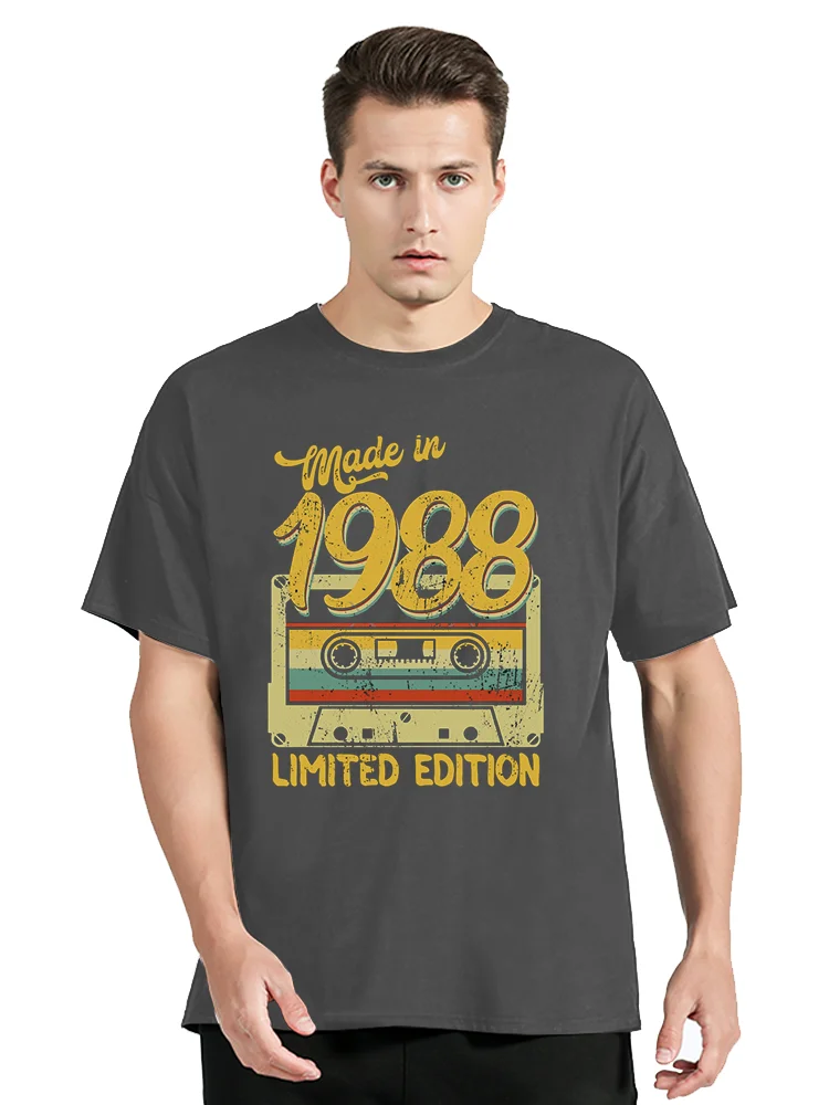 Made In 1988 Limited Edition Birthday Gift T-shirt Fashion Cotton Tshirt Casual T-shirt Clothing Oversized Graphic Tees Tops