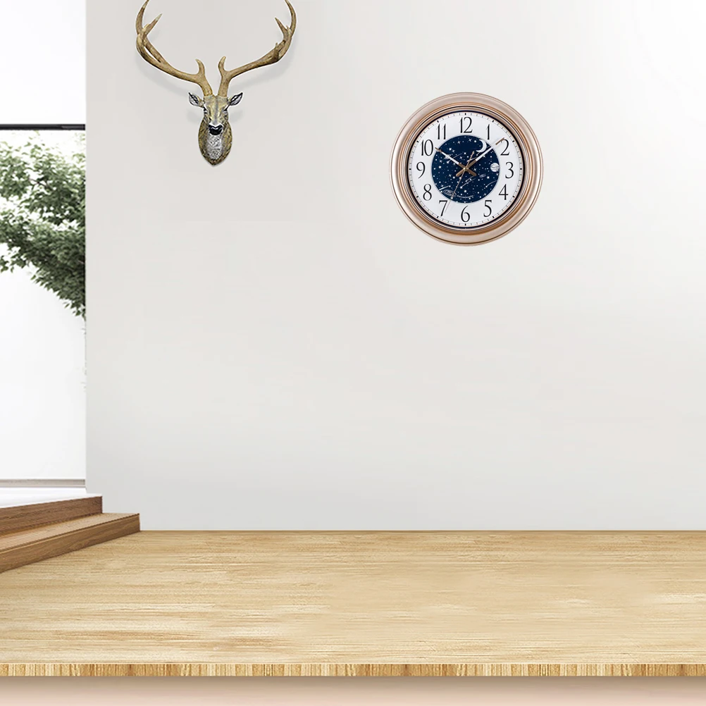 

Round Silent Display For River Fashion Creative Round Quartz Clock Bedroom Living Room Decor Creative Quartz Hanging Clock