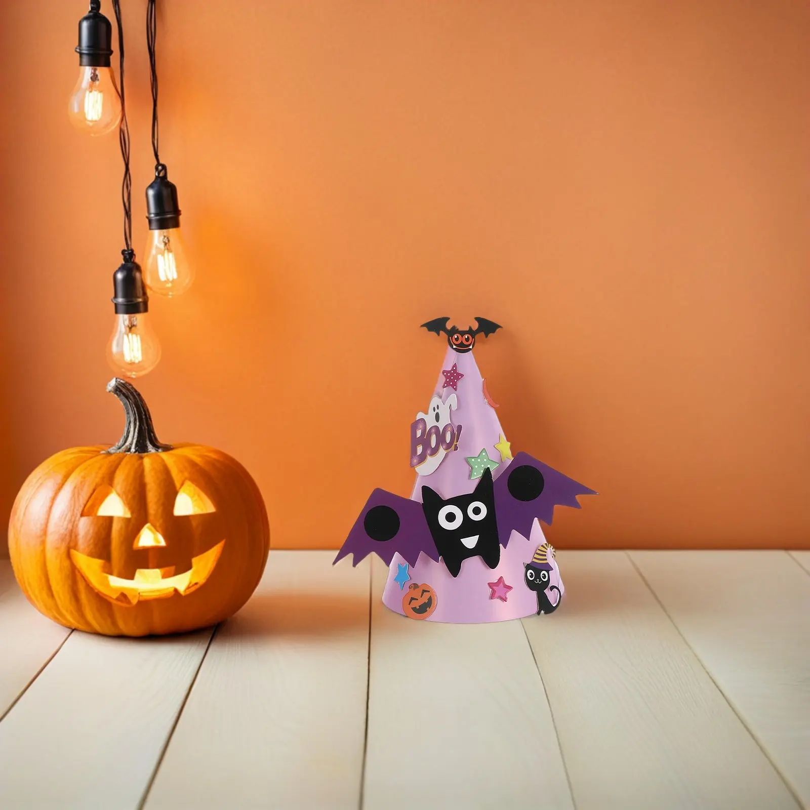 

8 Pcs Halloween Paper Hats for Handmade Fancy Dress DIY Decorations