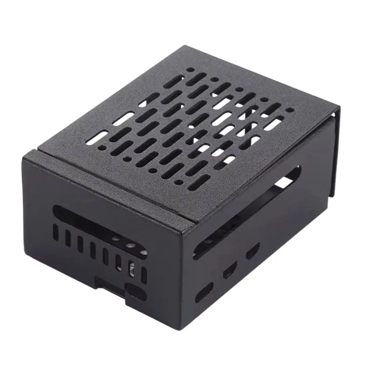 

HGHO Metal Case with Cooling Fan for Raspberry Pi 5 Shell for Raspberry Pi 5 PCIe to M2 NVMe SSD Expansion Board