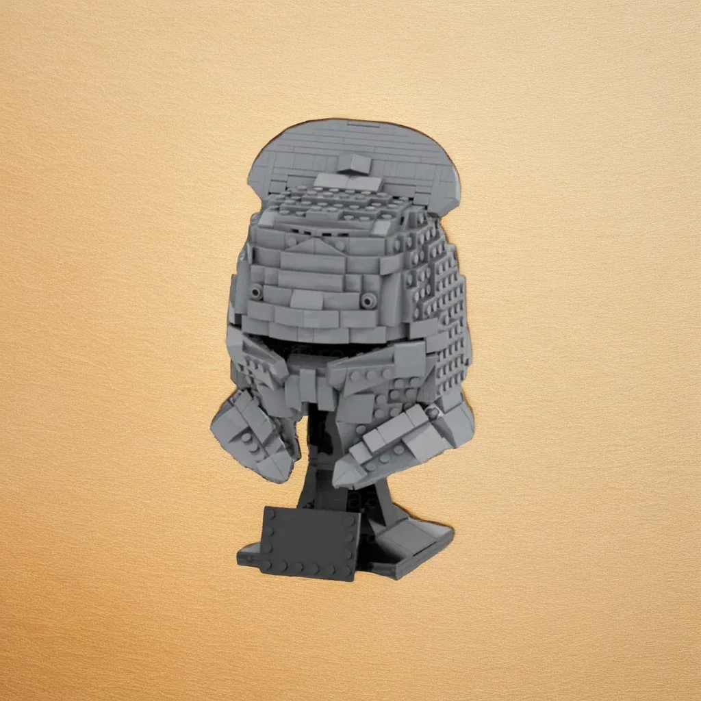 

584 шт., шлем фехтовальника Uruk-hai, коллекция MOC, грунтовка колец, модель шестерни, образовательные строительные блоки, подарок