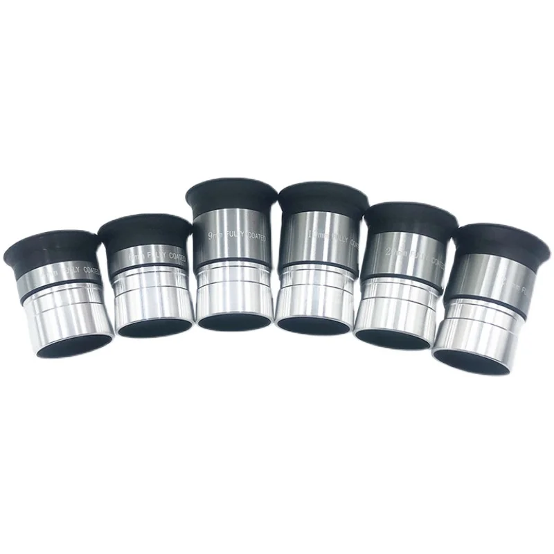 1.25-inch High-Definition Wide-Angle Silver Eyepiece Set for Starry Sky Telescope Compatible Accessory Magnifying Glass