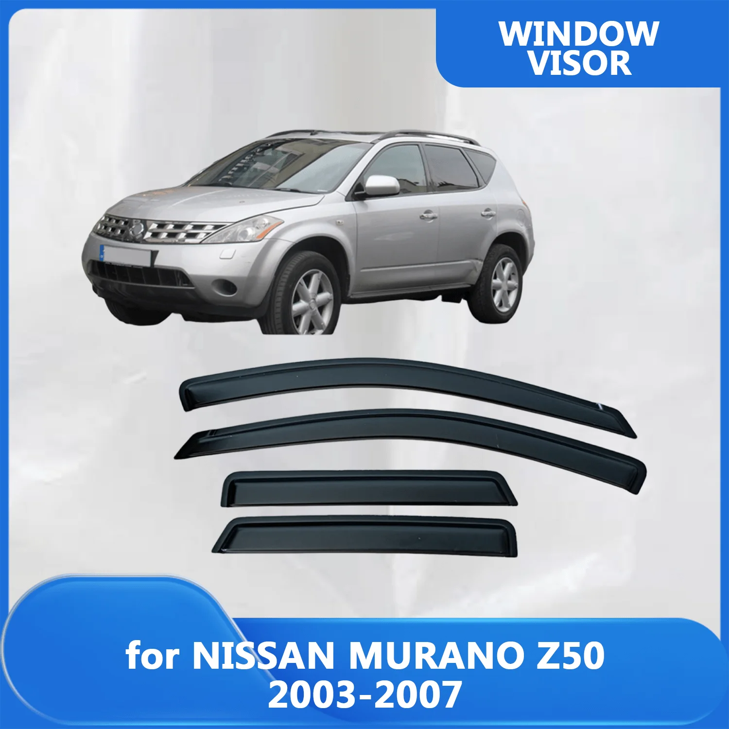 

Window Visor for NISSAN MURANO Z50 2003 2004 2005 2006 2007 Wind Deflectors Rain Guards Door Visor Vent