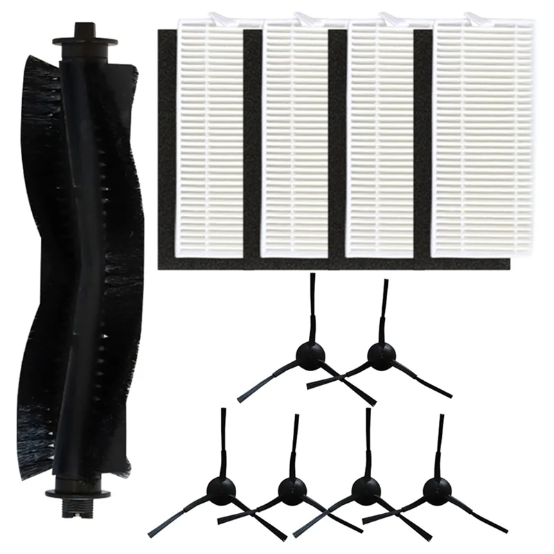 AT28-Juego de filtros de Cepillo Lateral de cepillo principal para Medion X20 SW + / MD 11415, piezas de aspiradora Medion X21 SW + / MD 11500