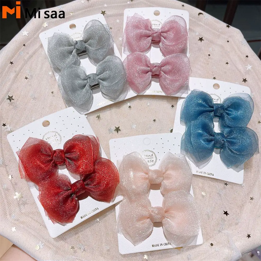 Bow Knot Hair Clip Fashionable And Versatile Multi Scenario Usage Fabric 5 Colors Various Styles Bow Hairpin Lovely Easy To Use