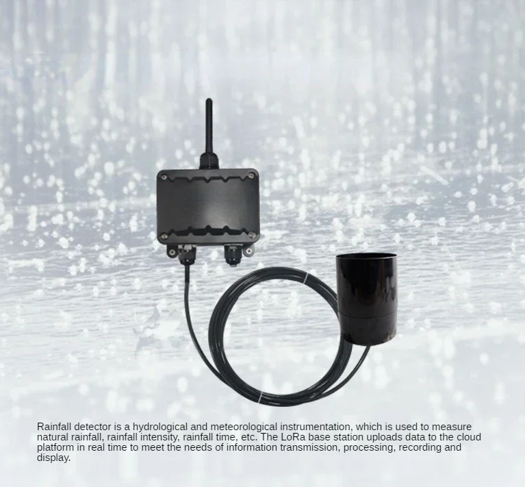 High-precision Rain Sensor Transmitter Tipping Bucket Rainfall Monitoring Weather Station