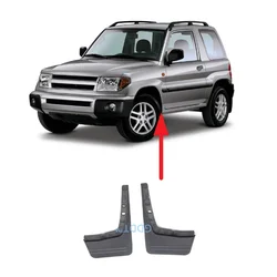 1 Pcs 3 Doors Front Mudguard for Pajero Mini Wheel Cover for Montero Pinin Dirty Protector for Shogun IO MR478385 MR478386