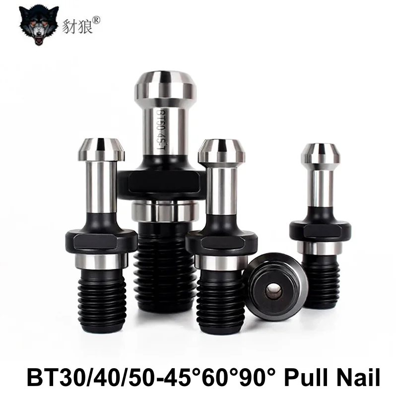 High Hardness Through Hole Pull Nail BT30 BT40 BT50 45 Degree 60°90° Tool Holder Fixed Knob ,BT ER Bolt Tool Holder Bracket Tool