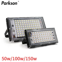 LED projektör 50W 100W 150W IP65 su geçirmez 220V 240V açık projektör spot LED reflektör sokak lambası bahçe aydınlatması