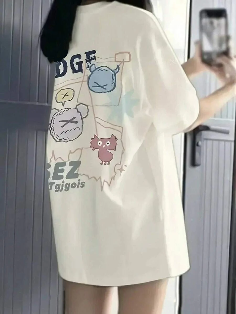 

Футболка больших размеров: модный и детский дизайн, текст «RDGF и SEZ»