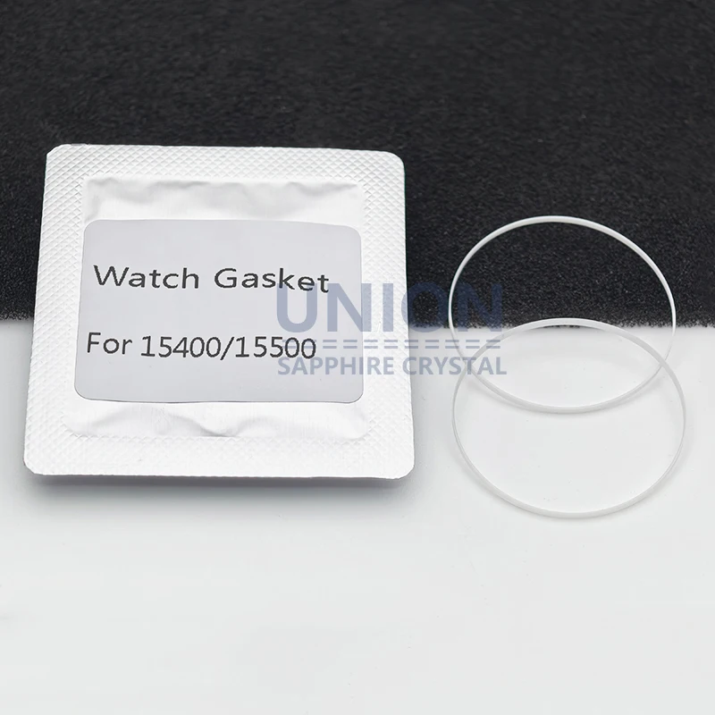 2PCS Teflon Watch Gasket O-Ring For AP 15400,15500, 15450, 26331 Watch Glasses Generic Watch Spare Replacement Parts