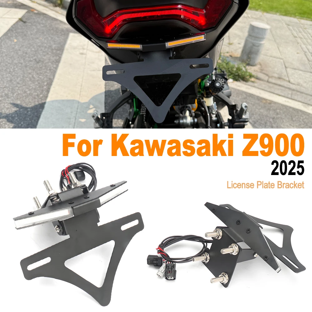 

Z900 New Motorcycle Rear Short Tail Light License Plate Holder Tail Integrated Frame Bracket For Kawasaki Z900 Z 900 2025