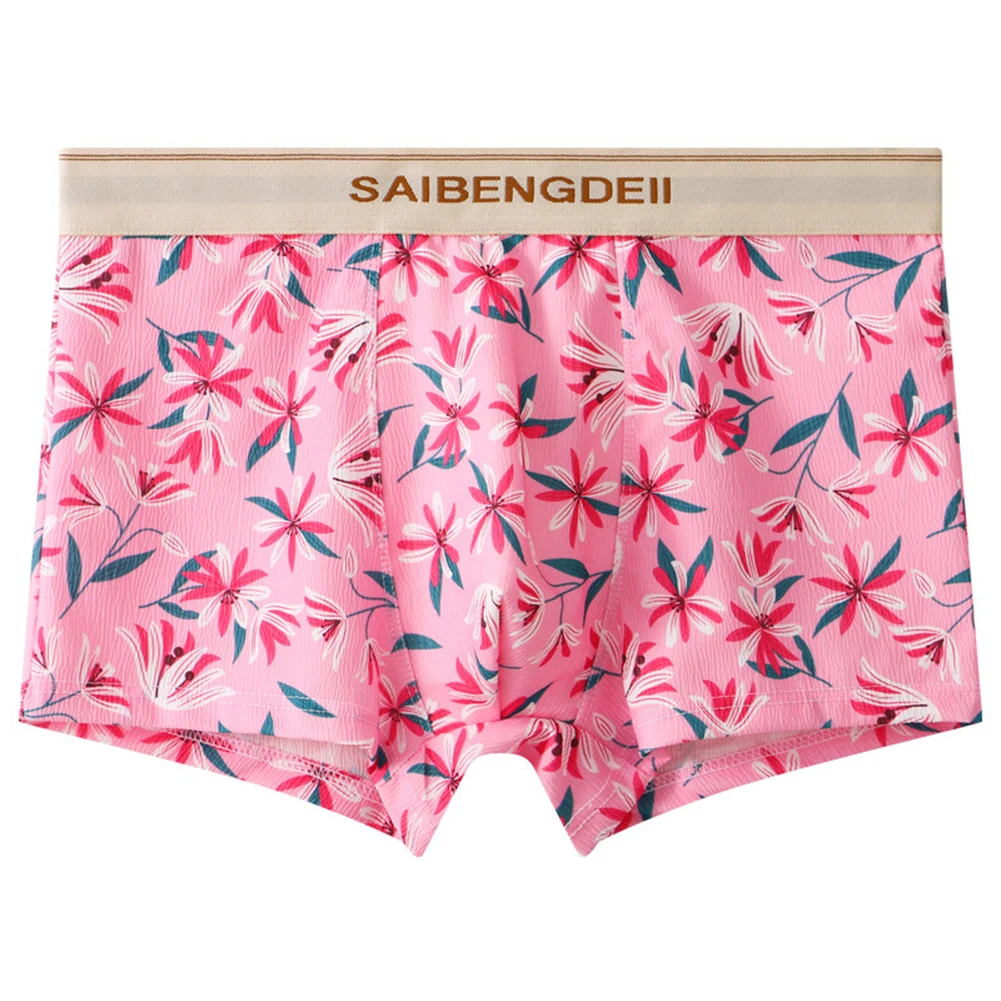 

Sexy Men Daily Underwear Middle Waist Shorts Bulge Pouch Panties Boxers Briefs Stretch Underpants Homme Breathable Boxer Shorts