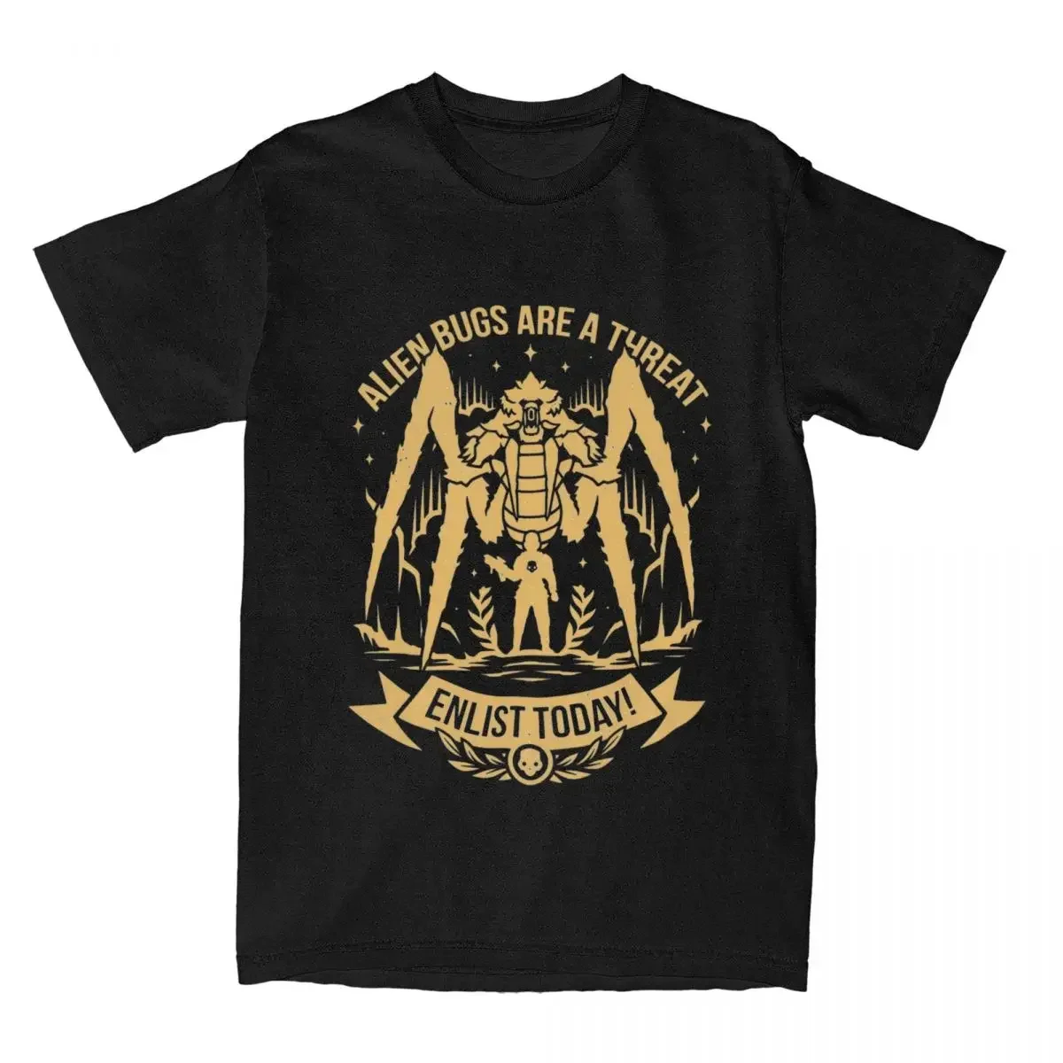 

Men Women Enlist Today Helldivers 2 Game Lover Shirt Merchandise Vintage Cotton T Tee Clothes Summer