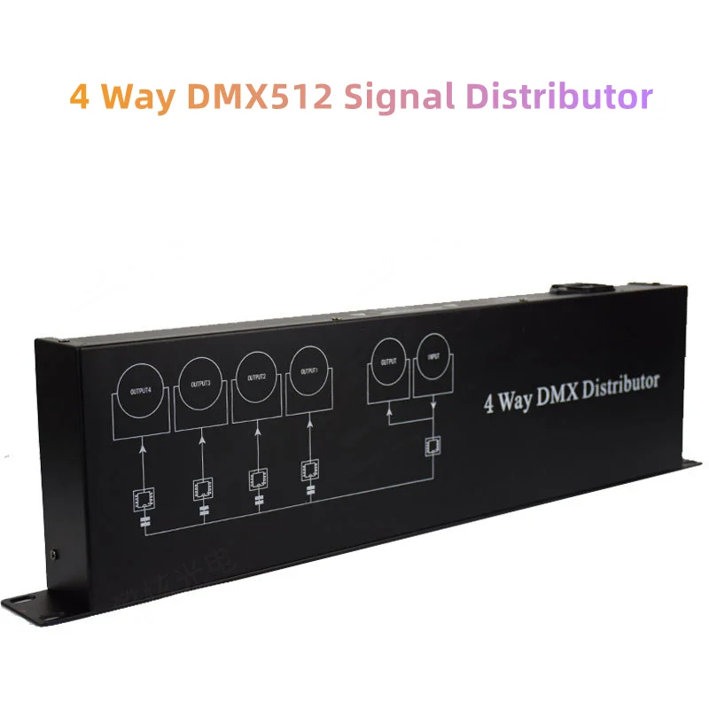 Imagem -04 - Amplificador de Distribuição de Sinal para Iluminação de Palco Isolamento Fotoelétrico Console Óptico Dmx512