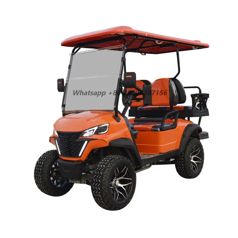 

2-4 Seat Electric Golf Cart with Rear Motor 3500W 28KM/H Scenic Spot Course Tour Shuttle Ferry Sightseeing Bus Export