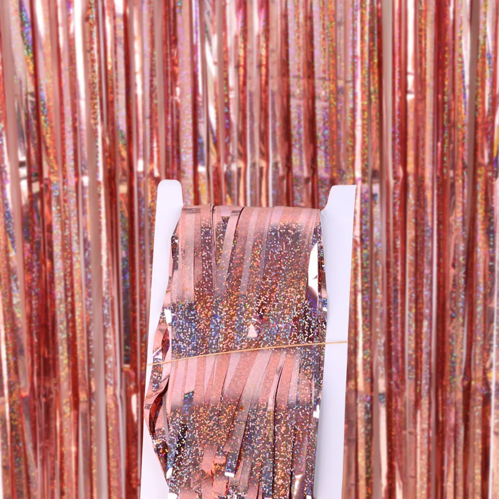 

Party Backdrop Door Curtain Glitter Fringe Backdrop Curtain for Christmas New Year Birthday Party Wedding Background Decoration