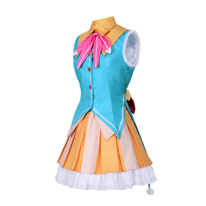 كوساناجي نيني زي تنكري مع شعر مستعار للفتيات ، مشروع لعبة أنيمي ، فستان مسرح ملون ، ملابس حفلة الهالوين