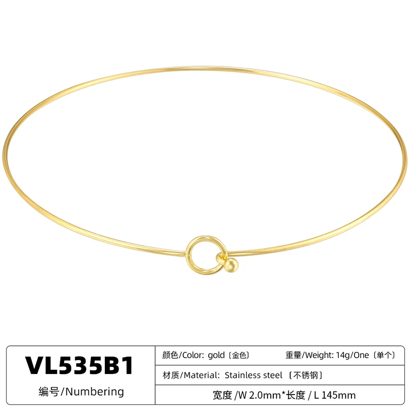 Edelstahl-Halskette mit Herz- und Rundmotiv, verstellbar, für Damen, schlichtes, offenes Design, Metallschmuck-Accessoire: VL534 VL535 – Detail 12