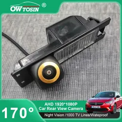 Ahd 720p/1080p lente dourada trajetória câmera de visão traseira do carro para opel astra hj corsa d meriva a vectra c zafira grande insignia