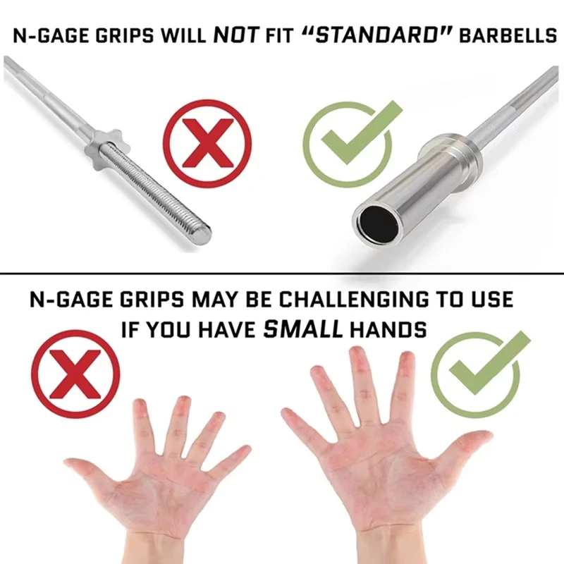 New-Gym Accessories For Weight Lifting Transform Any Barbell Or Piece Of Gym Equipment Into A Fat Thick Grip