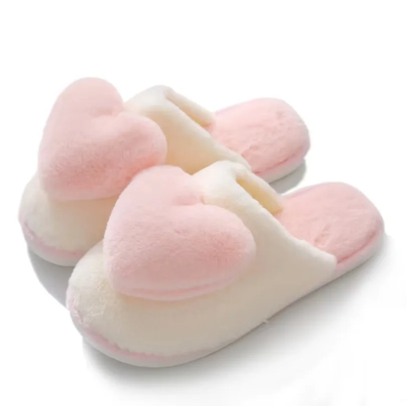 Winter Women House Slippers Love Thickened keep warm Warm Plush Capybara Indoor Cute Kawaii Room Shoe Flat Men Fuzzy Female Male
