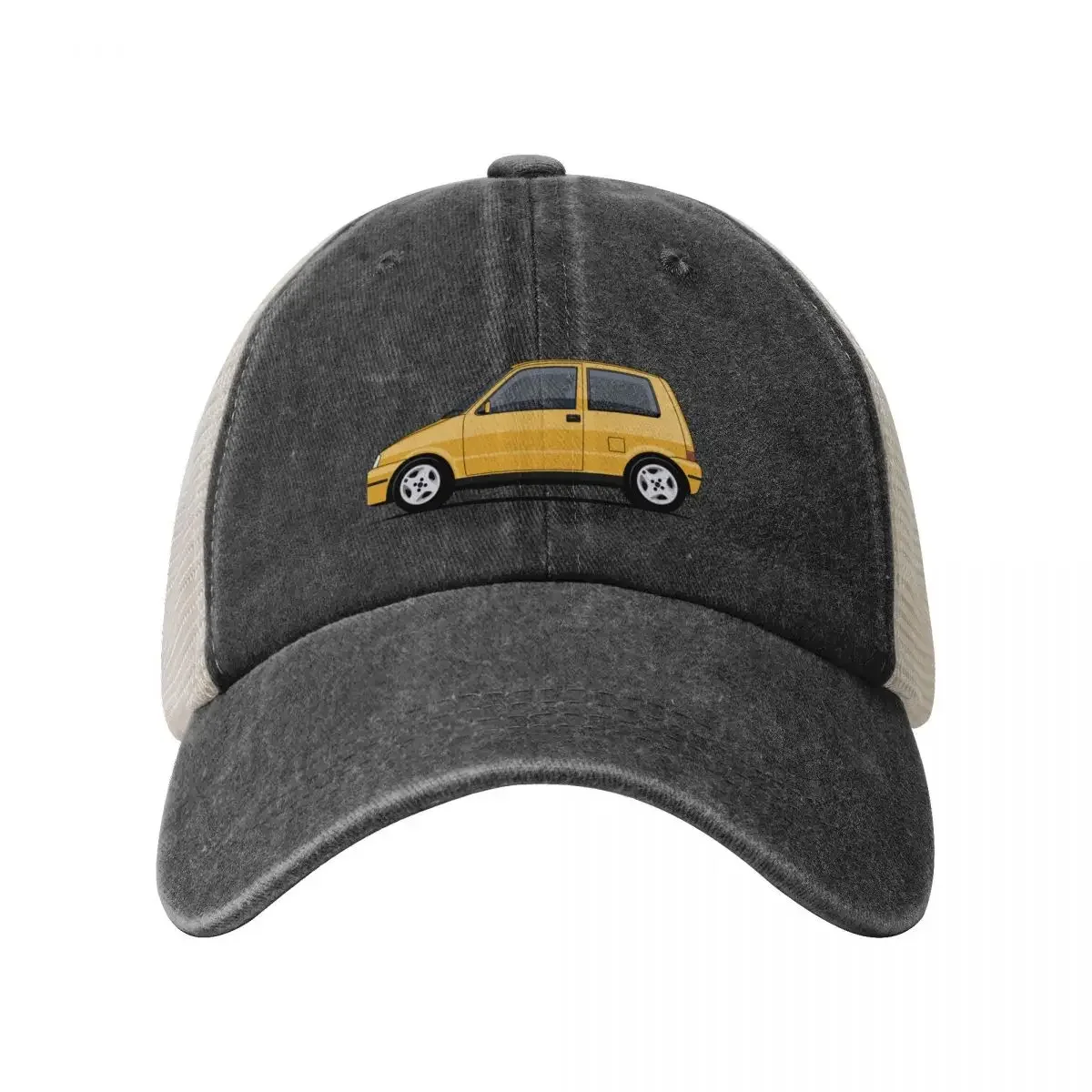 Fiat Cinquecento Sporting Broom Yellow edition Baseball Cap Hip Hop hard hat Sports Cap Man Women's