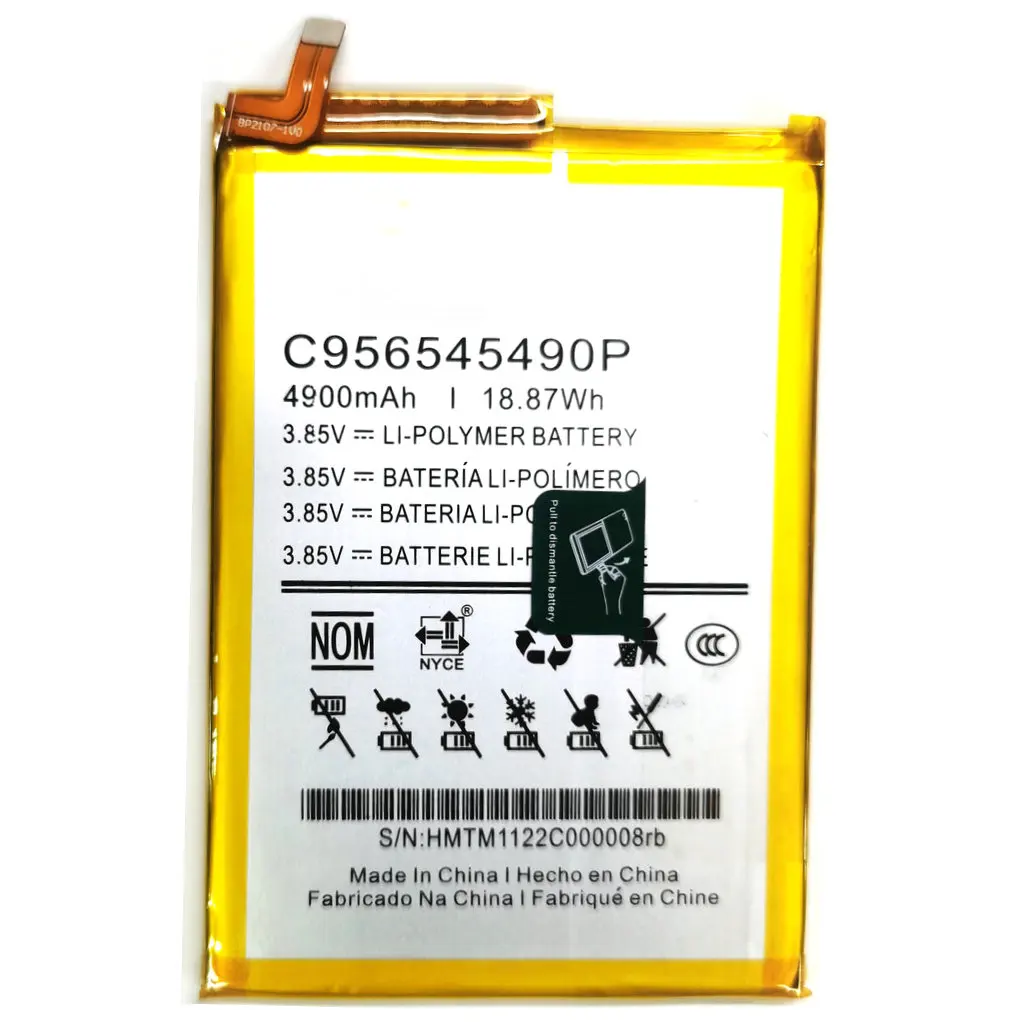 

Сменный аккумулятор C956545490P 3,85 В 4900 мАч для мобильного телефона BLU