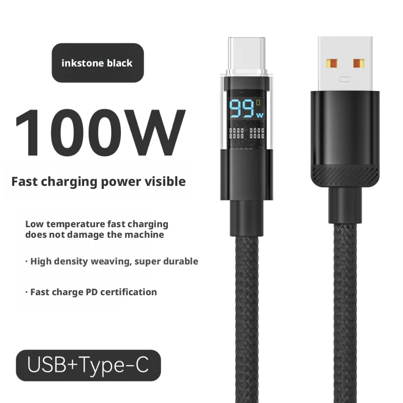 كابلات بيانات ANSEIP USB C إلى USB C 100 وات سريعة الشحن كابل بيانات مناسب لهاتف iPhone 1716 15 كابل شحن مزدوج من النوع C